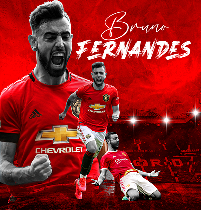 Bruno Fernandes branding bruno fernandes design flat football graphic design icon illustration illustrator logo ui vector