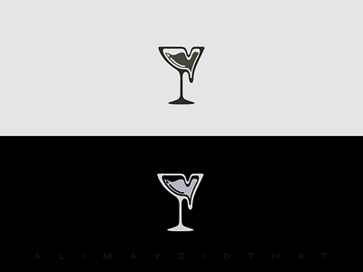 Melted Wine Logo Design (FOR SALE) alimaydidthat black and white logo brand branding branding and identity bw design design inspiration graphic design inspiration logo logo design logo designer logo for sale logo inspiration melted ui vector viral logo wine logo