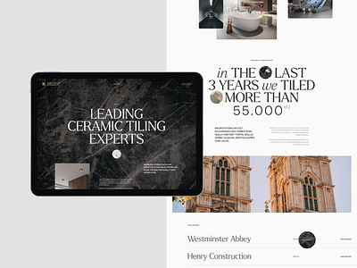 Specialist Ceramics architecture awwwards ceramic homepage premium tiling type ui ux web webflow