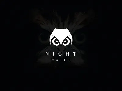 Night Watch Owl logo abstract agency brand branding clean company design graphic design illustration logo minimal owl owl head simple vector