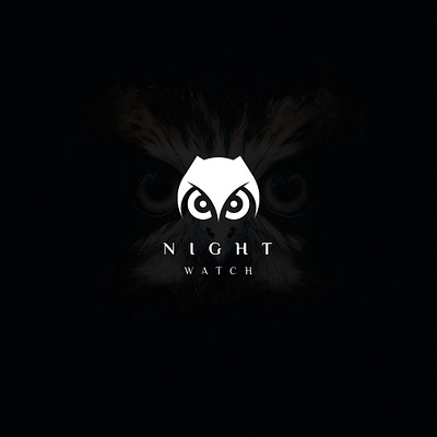 Night Watch Owl logo abstract agency brand branding clean company design graphic design illustration logo minimal owl owl head simple vector