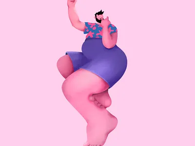 Chillin' weirdo illustration archetype character design illustration vector