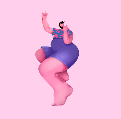 Chillin' weirdo illustration archetype character design illustration vector