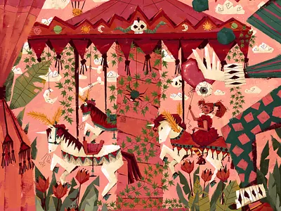 Carousel adobe photoshop character design design digitalart ill illustration illustration art illustrationartists wacom