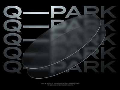 Q—PARK 3d type typo typography