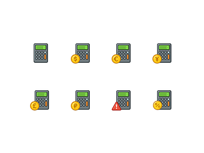 Calculator cartoon design figma filled icon icondesign icondesigner icons illustration outline sketch ui vector