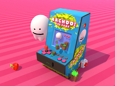 the Ghost 👻 3d arcade art c4d character cute design dribbble game ghost illustration low poly mock up new old super mario trending video warm up weekly warmup