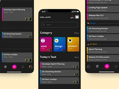 A Work Management Application figma prototyping ui ui designing uiux ux ux designer