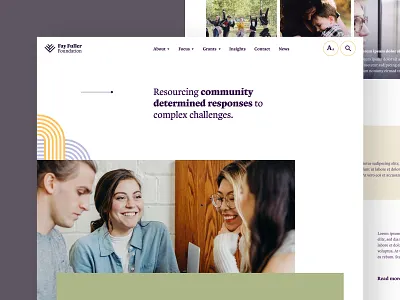 Fay Fuller Website branding clean custom design digital health nfp typography ui ux website