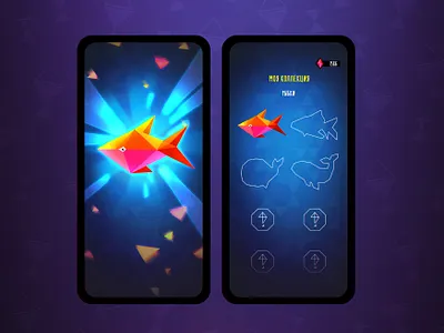 Game: collection casuail game fish game game ui icon illustration ui