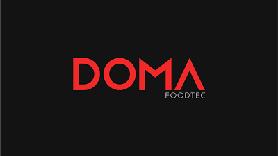 DOMA Food Tec brandidentity branding food food processing graphic design logo wordmark