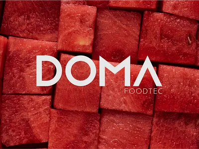 Doma Food Tec brand brandidentity branding food food processing graphic design logo wordmark