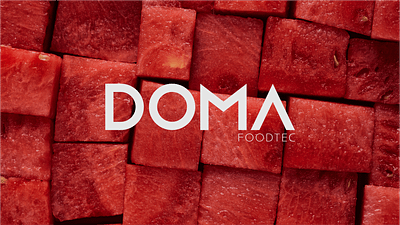 Doma Food Tec brand brandidentity branding food food processing graphic design logo wordmark