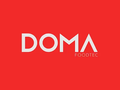 DOMA Food Tec brandidentity branding food food processing graphic design logo wordmark