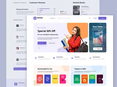 Book Store Website Figma b2c book book shop book store business clean customer ecommerce ecommerce website estore figma figma template fima design review seller store ui ui design website