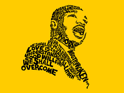 Michael Luther King Jr. art artwork creative agency creative art creative design design graphic design words art