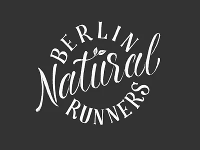 Berlin Natural Runners branding design illustration lettering logo typography