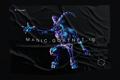 Goatnft.io 3d c4d design goat illustration logo nft ui design web website