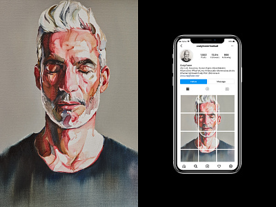 Archibald Prize Submission — Social Media Campaign campaign clean custom graphic design humanitarian mobile painting refugee simple social media typography