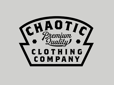 Chaotic Gear Badge apparel badges branding design graphic graphic design illustration lockups logo type vector