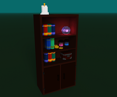 Ostio's Cabinet 3d cabinet game pixel rpg voxel voxelart