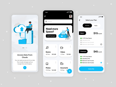 Cloud Storage Management - Cloud File Management App app uiux cloud app cloud app design cloud apps cloud storage data management data storage document storage app file management app file manager file storage app file upload mobile app mobile application design mobile ui online storage apps picture storage app storage app storages management video storage app