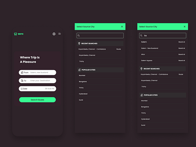 bus booking webapp design figma ui webdesign