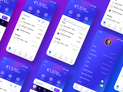 Revolut Mobile App Concept for iPhone crypto design fintech mobile ui ux wallet