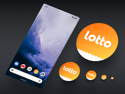 Lotto Android App Icon android design icon logo ui ux