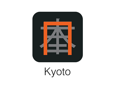 Kyoto App Concept app design flat flatdesign graphic graphic design graphicdesign graphics icon japan kyoto logo ui