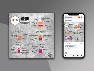 Restaurant Menu Design. socialmediaposts