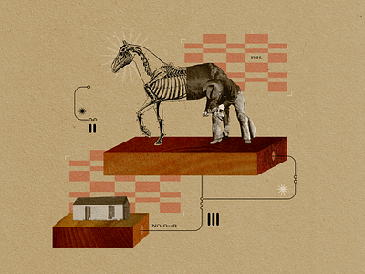 Ranch Hand collage design digital collage horses illustration photoshop western