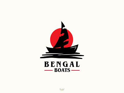 Logo - Bengal Boats black logo boat logo boat mascot logo brand brand identity design brand logo branding creative logo icon design illustration logo logo icon logo mark minimal logo rayphotostration ship logo simple logo trendy design vector