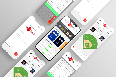 Streaming/Scoring Application for Amateur Sports baseball mobile design scorekeeping softball sports ui