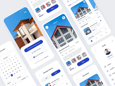 Stase - Real Estate Mobile App animation apartment app design building clean gif home finder house mobile app modern property property management real estate real estate agency recidence rent room ui ux