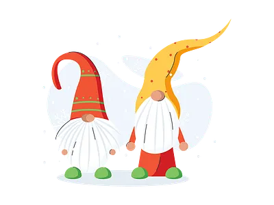 Christmas gnome Illustration