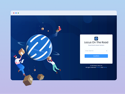 Login Page illustration landingpage login web