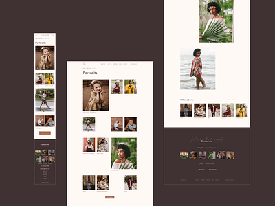 Portfolio — Photographer website (redesign concept) adaptive design dark web site gallery page website layout