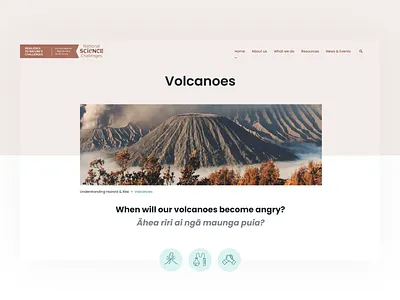 Resilience for Nature's Challenge website enviroment knowledge mobile mobile design nature science ui user interface ux web website
