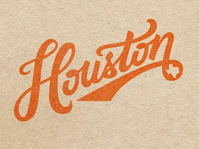 Houston Word Mark cities distressed graphic design hand lettering houston illustration lettering typography vector
