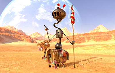 Knight Lorace and the Painterly Horse 3d adobe art blender character illustration substancepainter