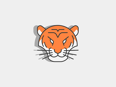 Bengal Tiger Vector animation bengal debut debutshot design flat h4k8 hasib hasib.h4k8 hasib.hh4k8 icon illustration illustrator lineicon logo logos tiger ui vector web