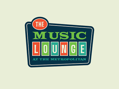 The Music Lounge_logo concept_BRD_8-21-22 design illustrator logo lounge metropolitan music retro vector vintage