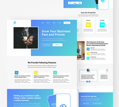 Landing Page Concept Exploration design ui uidesign uiuxdesign ux uxdesign uxresearch