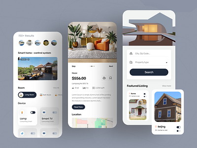 Real Estate Mobile App Exploration 2022 design trend app development architecture booking app building home rental house ios app product design property rental real estate real state app userinterface