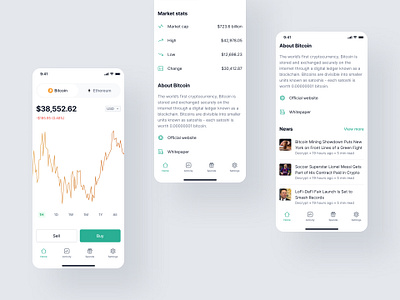 Cryptocurrency Platform Home app bitcoin concept crypto cryptoapp cryptocurrency cryptocurrency app design dribbble figma mobile app trading trading app ui uidesign userinterface