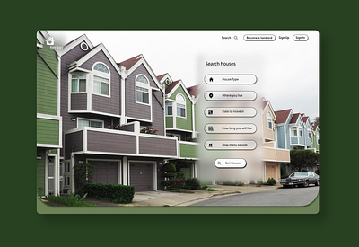 Rent House Web design prototype ui user interface ux website design wireframe