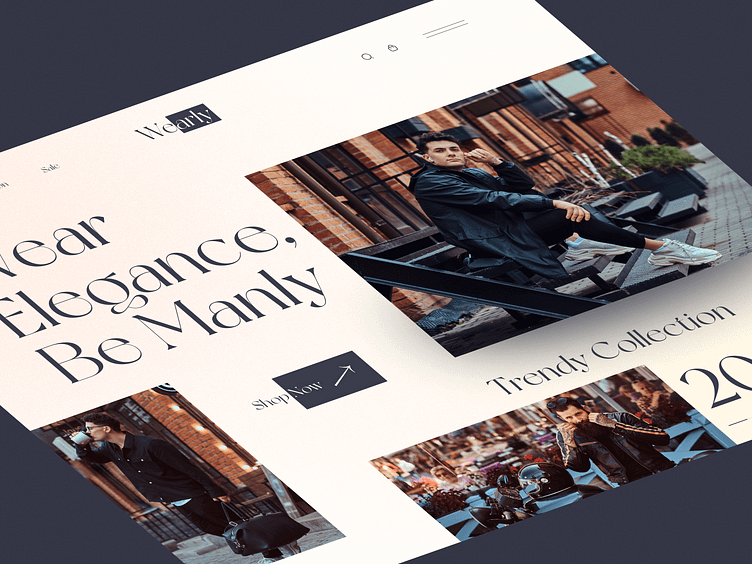 Men's Clothing Store Website Design by Muhammad Shofiuddoula on Dribbble