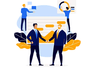 Sales team Illustration sales teamillustration