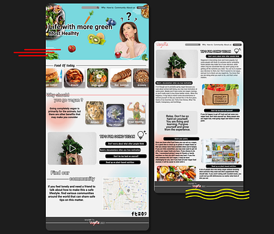 Web Design branding concept desainweb design foodwebsite graphic design ui uiux vegan veganism web webdesign website websiteconcept webvegan